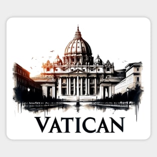 Vatican City Travel Vintage Magnet